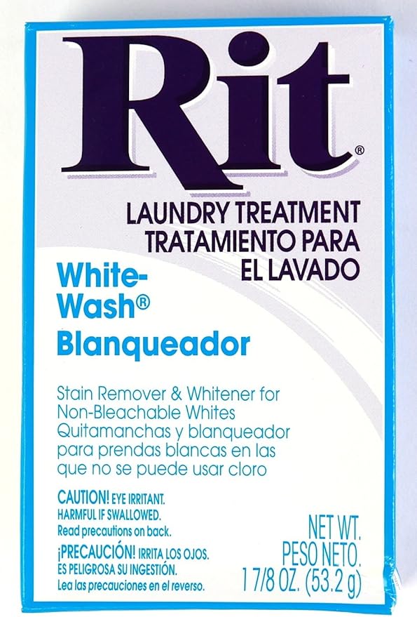 Rit Dye Laundry Treatment White-wash Stain Remover and Whitener Powder 1-7/8 oz White 10-Pack