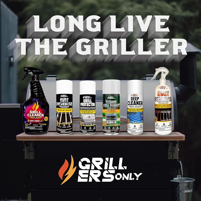 Grill Cleaner Spray &amp Degreaser | Heavy-Duty Grill Spray for BBQ Griddles &amp Cast Iron Cleaner - Professional Outdoor Kitchen Formula - 35.2 fl oz.