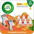 Air Wick Plug in Scented Oil Starter Kit 2 Warmers + 6 Refills Hawaii Essential Oils