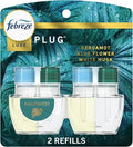 F.e.b.r.e.z.e Odor-Fighting Fade Defy PLUG Air Freshener LUXE 87 fl. oz. Oil Refill Rainforest Clear (Rainforest) 2 Refills