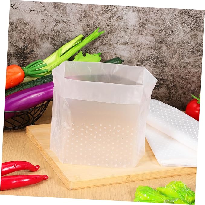 VICASKY 150 Pcs Self Standing Trash Bags Transparent Waste Bin Bags for Kitchen Sink Strainer Suitable for Daily Picnic Office Bedroom Use