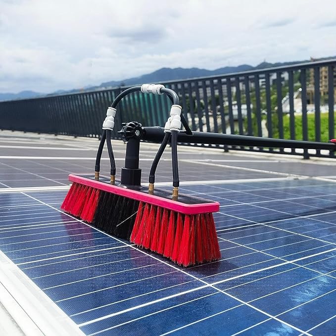 Outdoor Window Cleaning Pole Outdoor Window Cleaning PoleWater Fed Telescopic Brush Extendable Cleaner Conservatory Roof Cleaning Photovoltaic and Solar Panels (Size : 4.6m)