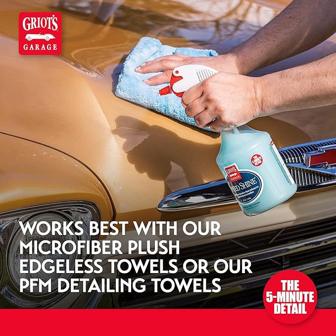 Griot's Garage Speed Shine for Car Detailing Quick Detailer for All Exterior Surfaces Trim and Wheels Provides a Glossy Finish 11148 One Gallon