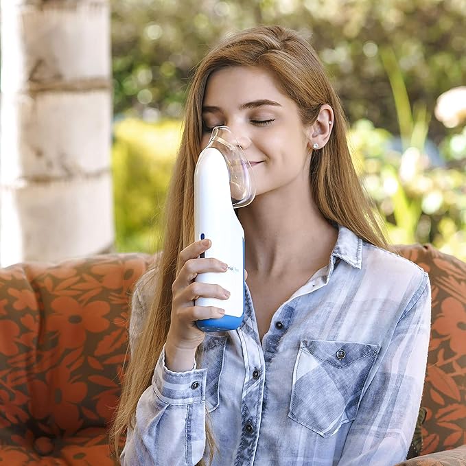 Mypurmist Free Plus Facial Steam Mask - Advanced Relief for Sinus Allergy Cold Cough and Skincare Needs - Facial Steamer Personal Vaporizer Inhaler Humidifier