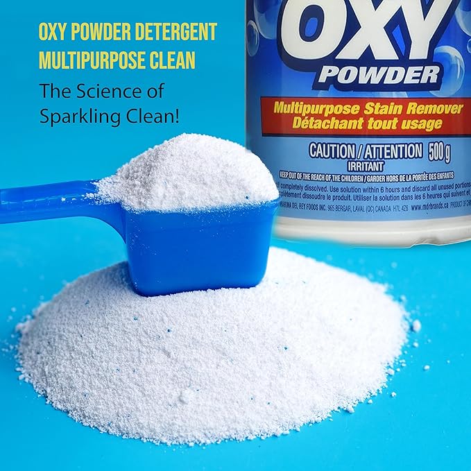 Club Supreme Cleaning Supplies - Oxy Powder Detergent Multipurpose Clean - Stain Remover Color Safe 500G