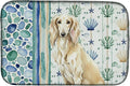 Caroline's Treasures Cream Saluki Coastal Sea Glass Dish Drying Mat Absorbent Dish Drying Mat Pad for Kitchen Counter Dish Drainer Mat for Countertop 14 x 21 Multicolor
