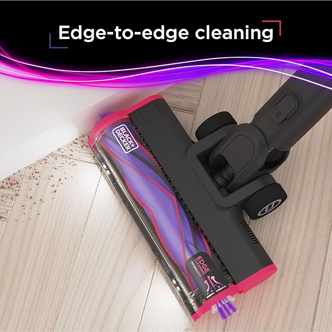 BLACK+DECKER Cordless Vacuum Stick Vacuum Cordless for Hardwood Floor and Carpet LED Floor Lights Bagless Lightweight Portable Removable Floorhead SUMMITSERIES (BHFEA640WG)