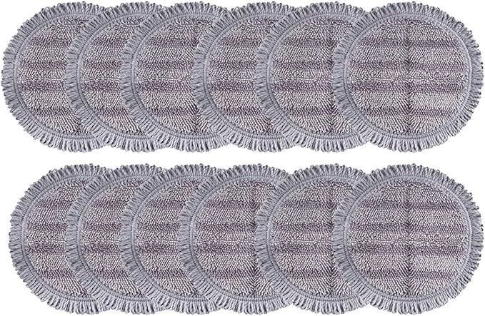 Electric Wet Dry Mop Head Brush Head Compatible with Dyson V8 V7 V10 V11 Vacuum Cleaner Replaceable Parts with Water Tank Accessories (Color : 12pcs mop Cloths)