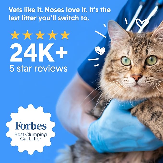 BoxiePro Bot Probiotic Cat Litter for Automatic Litter Boxes 40+ Day Odor Control Clumping Clay Kitty Litter Odor Eliminating Probiotics Low Dust No Fragrances 16 lb
