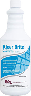 National Chemical Laboratories KLEER BRITE Non-Ammoniated Window &amp Glass Cleaner 12/32 oz (1 Qt.) Case (NCL1303-36)