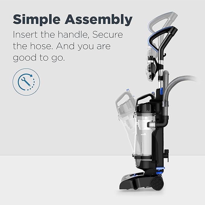 Eureka PowerSpeed Lightweight Upright Vacuum Cleaner for Carpet and Hard Floor Powerful Bagless Upright Vacuum Cleaner for Home Pets NEU181A Blue