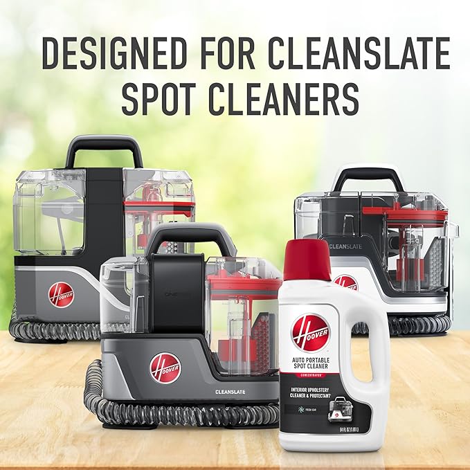 Hoover CleanSlate XL Deep Cleaning Spot Carpet Cleaner Machine for Carpet and Upholstery Car and Auto Detailer FH15000V + 64 oz Auto Portable Solution Fresh Scent AH31718