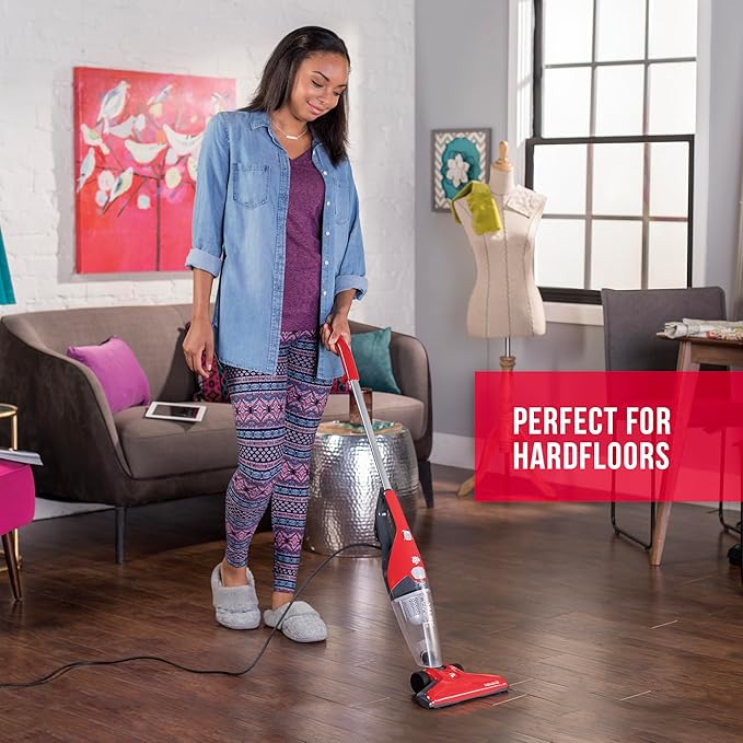 Dirt Devil Simpli Stik Plus 3-in-1 Vacuum Cleaner Lightweight Bagless Ideal for Dorms Apartments and Other Small Spaces Corded Vacuum Cleaners for Home Use