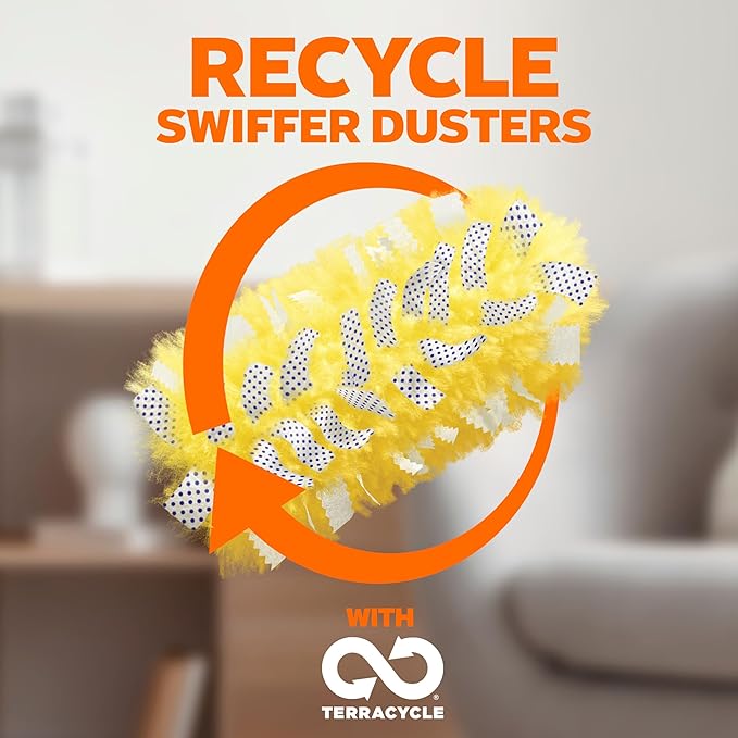 Swiffer Dusters Heavy Duty Multi-Surface Duster Refills for Cleaning Lavender 24 Count (4 Packs of 6)