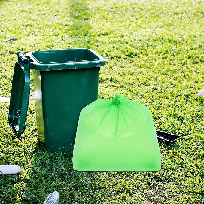 50pcs Large Green Plastic Trash Bags 80x100cm Thick Tear-resistant Kitchen Garbage Bags for Bathroom Office Commercial Use