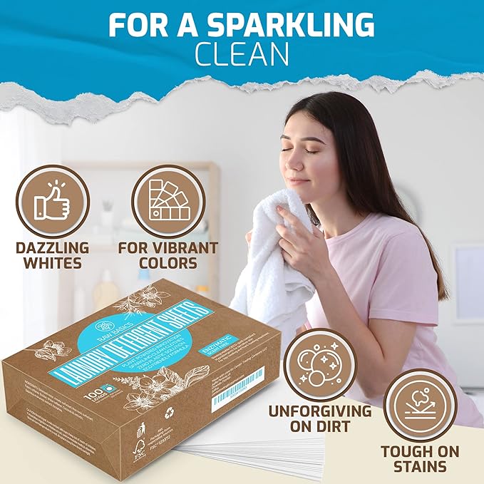 Scent Booster for Washer Lavender Aroma and Laundry Sheets 100 Loads
