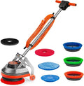 Commercial Floor Scrubber Machine Heavy Duty Orbital Floor Cleaner Multi-Functional Floor Buffer Polisher Machine- Deep Cleaning Tile and Grout Hardwood Floors and Carpets with Ease Orb-5