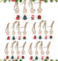 20 Pcs Hanging Car Air Freshener Diffuser Bottles Empty Glass Perfume Essential Oil Bottle Christmas Car Air Freshener Clear Diffuser Pendant for Holiday Decoration
