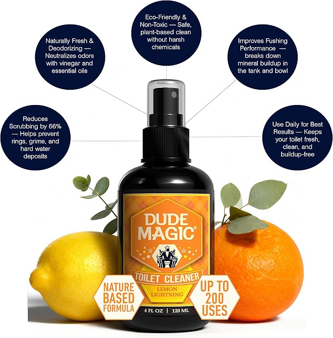 Toilet Deodorizing Spray | Natural Before You Go Toilet Spray | Pre-Poop Bathroom Odor Eliminator with Essential Oils | Travel Size Bathroom Air Freshener 4oz 3 Pack