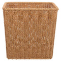 Alipis Woven Trash Basket 10.82X10.43X5.70In Slim Rectangular Wicker Waste Container Multifunctional Storage Holder for Kitchen Bathroom Office