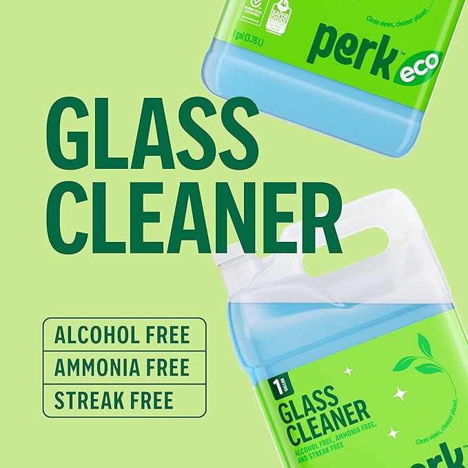 Sustainable Earth Ready‑to‑Use Glass Cleaner Refill 1‑Gallon Bottle — Ammonia‑Free Streak‑Free Formula for Windows Mirrors &amp Glass Surfaces