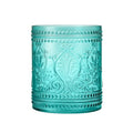 KMwares Elegant 2.6-Gallon Thick Glass Wastebasket – Durable Odor-Free Easy to Clean Stylish Decorative Trash Can for Home &amp Office (Teal Blue)