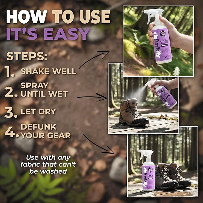 Fabric Freshener Spray 32oz. 'Lavender' Odor Remover Spray. Shoe Deodorizer Carpet Deodorizer Odor Eliminator for Strong Odors Cleaning Supplies. ProvenSafe™ Fabric Freshener for Sensitive Gear