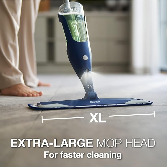 Bona Multi-Surface Floor Premium Spray Mop - Includes Multi-Surface Floor Cleaner Concentrate and Machine Washable Microfiber Cleaning Pad - For Stone Tile Laminate and Vinyl LVT/LVP Floors
