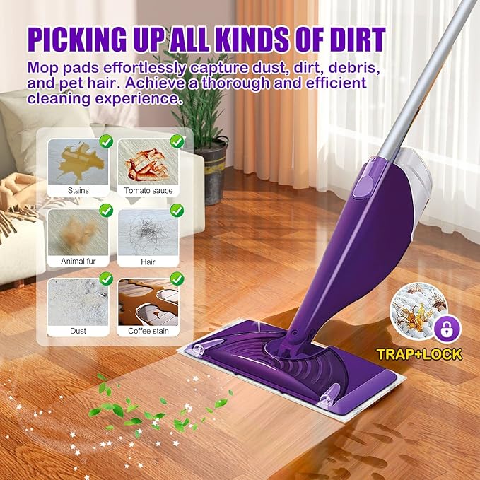 40 Count Mop Pad Refills for Swiffer Wet Jet Spray Mop Disposable Multi Surface Wet Jet Mopping Pads for All Hardwood Floor Cleaning 4 Layers Thickened | Super Heavy-Duty Absorbent | Stickiness.
