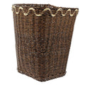 Homoyoyo Woven Trash Can for Multi-Function Decorative Waste Basket Compact Seagrass Design for Stylish Storage and Recycling Chic Organizer for Space