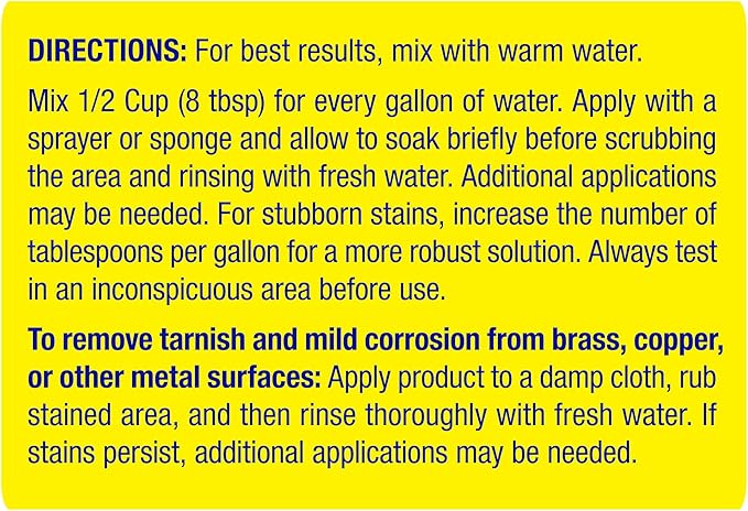 STAR BRITE Stain Remover Concentrate – Makes 5 Gallons – Removes Tarnish Rust and Tough Stains on Fiberglass Metal Wood Cement Tile Decks and More