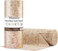 Microfiber Cleaning Cloth Roll 50-Count Reusable Durable Washable Absorbent Towels Lint-Free Non-Scratch Dish Rags for Kitchen &amp Housekeeping Car &amp Screen Brown Cute Bear Print 12x12 in