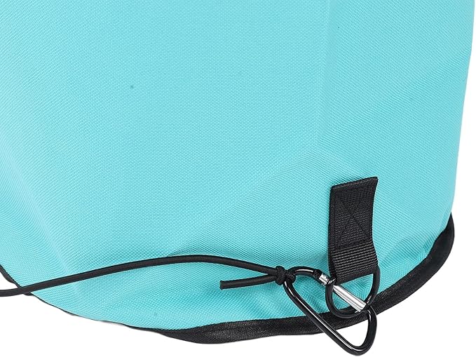 Reusable Boat Trash Bag Waterproof Mesh Garbage Bag for Boat Outdoor Camping Kayaking with Elastic Top and Sturdy Buckle Strap for Secure Mounting