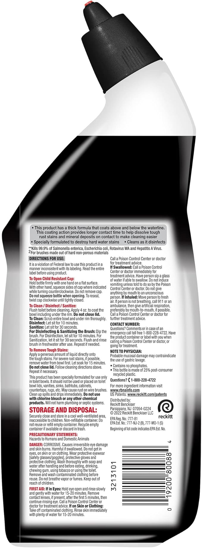 Lysol Lime &amp Rust Toilet Bowl Cleaner Gel For Cleaning and Disinfecting Destroys Stains including those from Hard Water and Rust 24oz (Pack of 9)