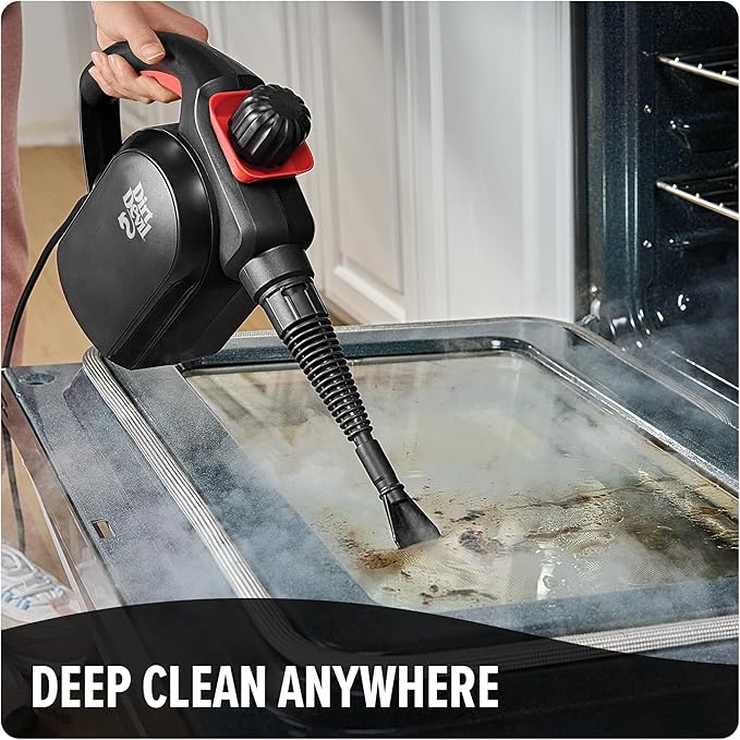 Dirt Devil 7-in-1 Handheld Steamer Pressurized Steam Cleaner for Home Use XL Water Tank Includes Specialized Cleaning Tools Portable Steam Cleaner for Bathroom Clothes Furniture and More