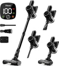 Tikom Cordless Vacuum Cleaner for Home 40000Pa/450W Stick Vacuum with Charging Wall Dock Anti-Tangle Lightweight Handheld Vacuum for Pet Hair Hard Floor Carpet V450