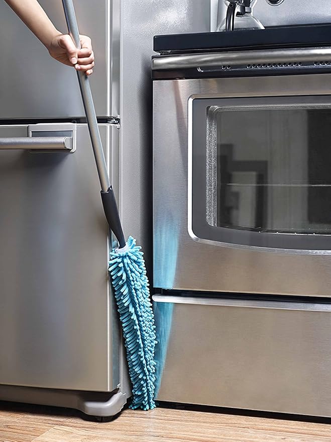 Fuller Brush Bendable Microfiber Extending Duster - Bending Micro Fiber Dust Cleaner w/Long Handle for Home Cleaning &amp Dusting - Flexible Head for Web Free TV Ceiling &amp Furniture