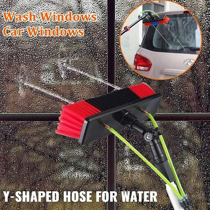 Window Cleaning Telescopic Rod Solar Panel Cleaning Brush and Pole Water Fed for Photovoltaic Panel Cleaning Trucks Windows Window Glass Wall (Color : 36ft/11m)