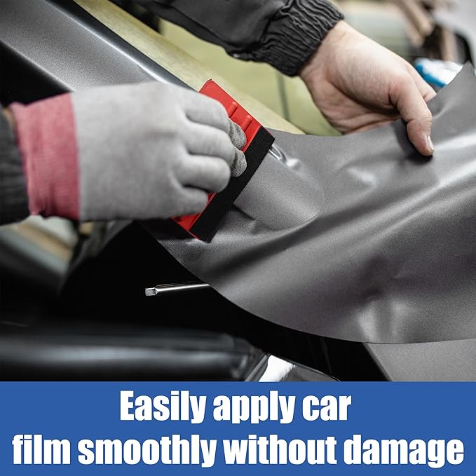 Tint Squeegee 30 Pcs Deformation-Resistant Vinyl Squeegee with Fabric Felt Edge and Removable Felt Pad Prevents Scratches and Scuffs 4x2.9 Inches for Window Tinting Car Film or Poster Application