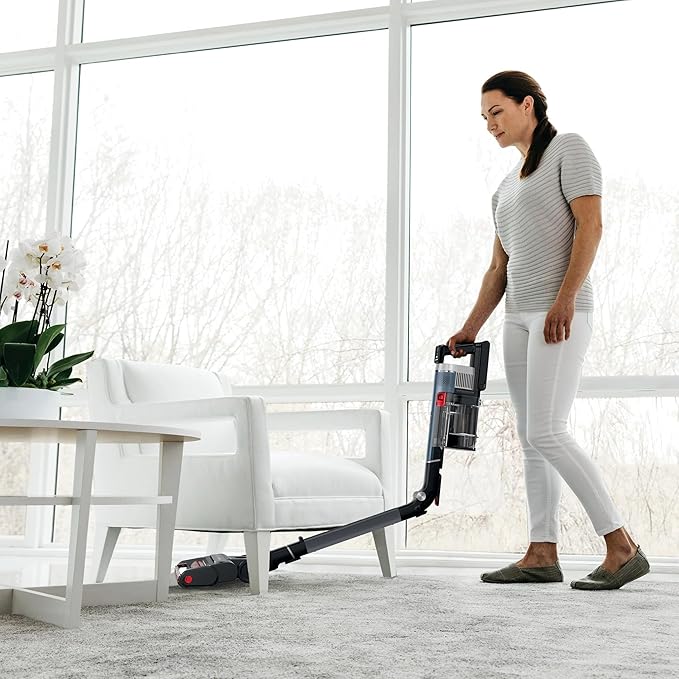 Shark Stratos Cordless Vacuum with Clean Sense IQ and DuoClean PowerFins MultiFlex Wand Includes Duster Crevice Tool &amp Anti-Allergen Brush Up to 40 Minute Runtime (Renewed)