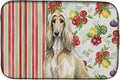 Caroline's Treasures Afghan Hound Vegetables Dish Drying Mat Absorbent Dish Drying Mat Pad for Kitchen Counter Dish Drainer Mat for Countertop 14 x 21 Multicolor