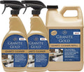 Granite Gold Quartz Cleaner Spray for Caesarstone Cambria Silestone and All Other Quartz Countertop Surfaces 64 Fluid Ounces and 2 x 24 Fluid Ounces