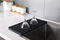 Self-Draining 2 in 1 Silicone Drying Mat and Trivet by Modern Joe's. Premium Space Saving Dish and Glassware Silicone Mat. Made from Food-grade Dish Washer Safe and Heat Resistant (Black)