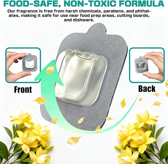 xcivi 6 Pack Replacement Deodorizer Pod for Simplehuman Pod Holder Compatible with Trash Can Deodorizer Refills for Bathroom Closet Storage Odor Eliminator for Trash Cans