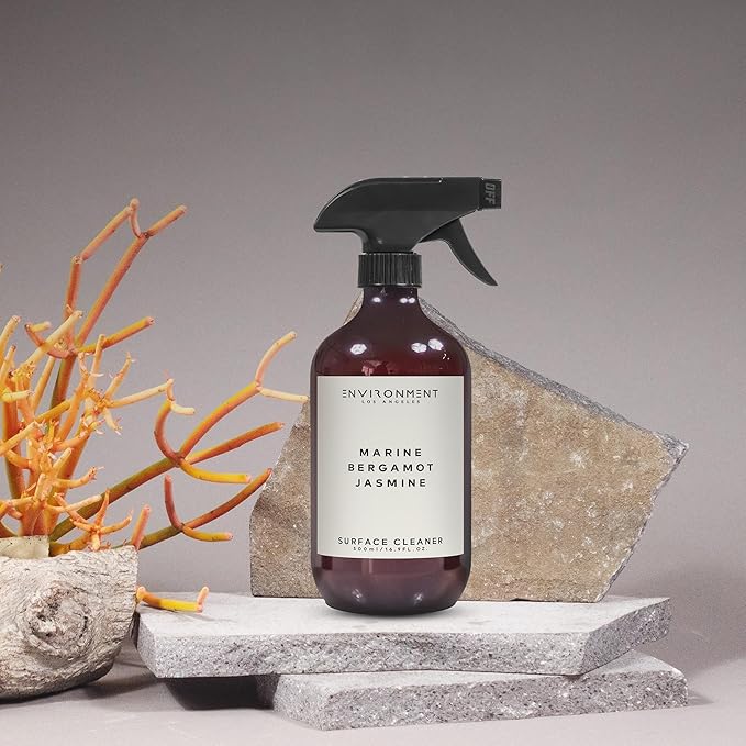 ENVIRONMENT Inspired by 5-Star Resort RC Surface Cleaner 16oz Luxury Surface Cleaner (Marine | Bergamot | Jasmine) Home Essentials Scented Cleaning Products Vegan &amp Cruelty-Free