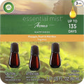 Air Wick Essential Mist Refill 3 ct Happiness Essential Oils Diffuser Air Freshener Aroma