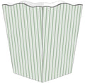 Marye-Kelley WB1123 - Sage Stripe Wastepaper Basket