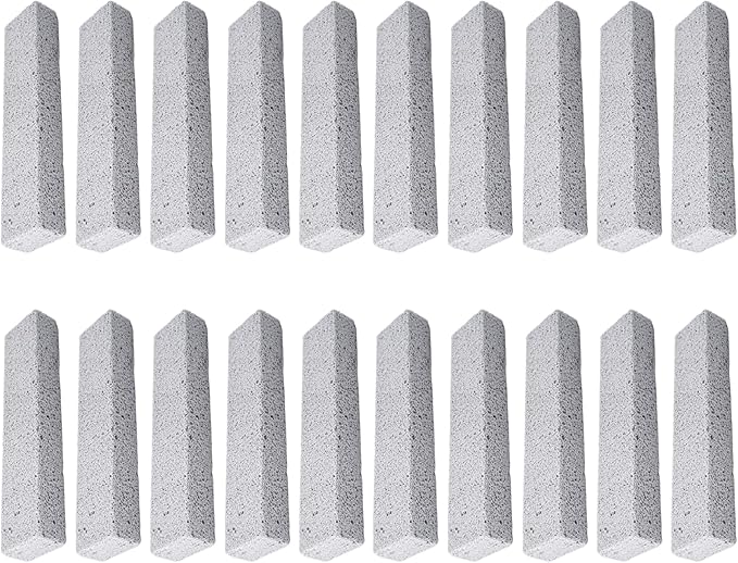 20Pcs Pumice Stone For Cleaning 1.4X1X5.9In Pumice Stone Toilet Bowl Cleaner Foam Glass Pumice Stone For Pool Tile Grill Concrete