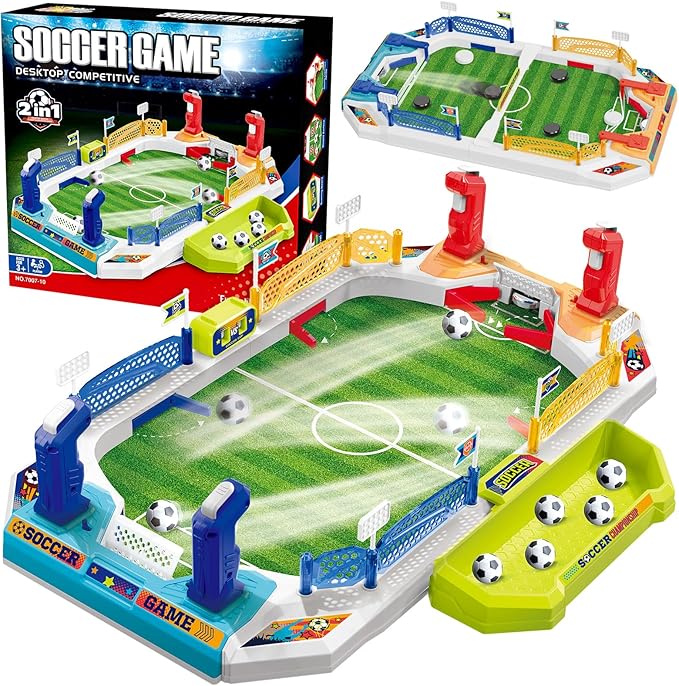 SpringFlower Mini Foosball Table Game for Kids Soccer Board Game Gifts for 4 5 6 7 8-12 Year Old Boys Toys for Age 4-6 5-7 8-12 Birthday Soccer Gifts Toy for Boys Girls