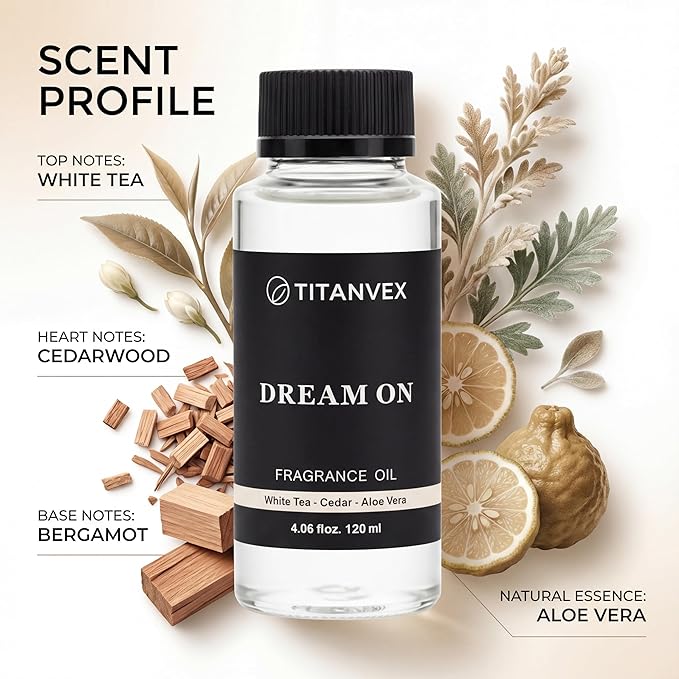 Dream On Hotel Collection Diffuser Oil - Waterless Diffuser Oil Refill for Cold Air Use - Essential Oil for Waterless Oil Diffusers - Vegan and Safe Formula– 4oz
